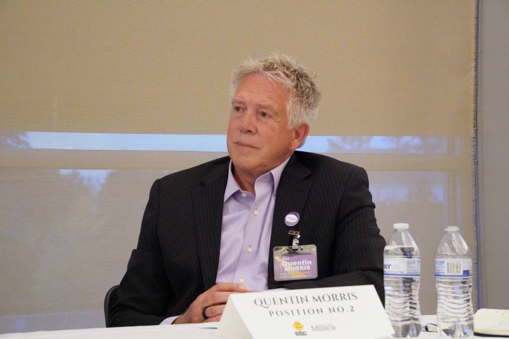 Quentin Morris, candidate for Position 2. Photo by Joshua Solorzano/The Mirror