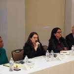 Candidates for 30th Legislative District state representative during the Oct. 8 forum at the Federal Way Community Center, from left to right: Position 1 candidates Rep. Jamila Taylor and Melissa Hamilton, and Position 2 candidates Rep. Kristine Reeves and Quentin Morris. Photo by Joshua Solorzano/The Mirror