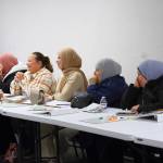 Participants in the Arabic/Kurdish language driving class at Mujer al Volante at their graduation on Nov. 11.