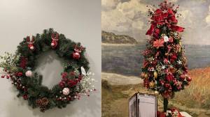 A wreath and a tree from the Village Green Festival of Trees. Courtesy photo.
