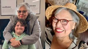 Katherine Festa and her grandson, Joel. Courtesy photo.