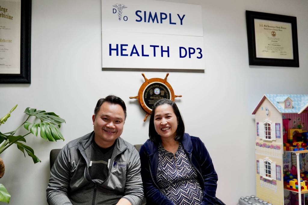 Tam and Grace Bui at their practice.