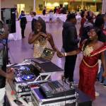 A DJ at the 2023 AYDEPI Winter Ball keeps the music going for attendees at the free event.