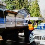 The South King Tool Library and the City of Federal Way sponsored a mattress recycle and document shred event on Dec. 14. As of 1 p.m., over 250 drop-offs had rolled in and over 140 mattresses and box springs had been shipped to recycle. Many cans of paper and documents were shredded. The mattresses are made into carpet pads and the springs are crushed and sent to a steel manufacturer from Arlington Recycle Warehouse. Photo by Bruce Honda