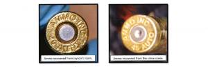 The bullet found in Jayson Jacks room and the bullet found at the scene. (Photo from charging documents)