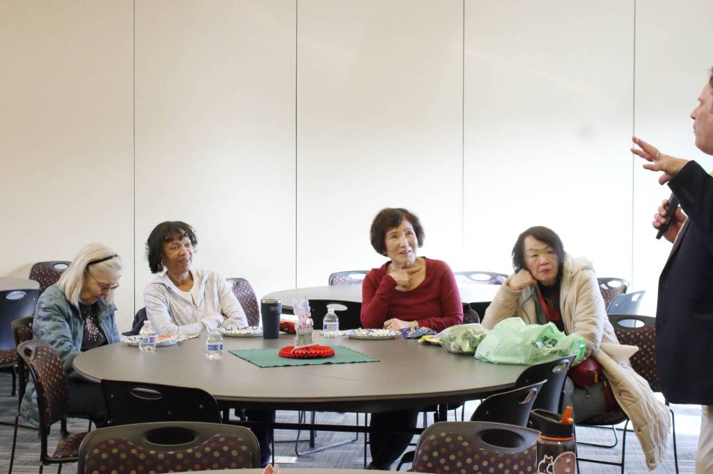 The Senior Commission Connection events typically pull in crowds of 50-plus guests, and the Dec. 18 event was no exception.