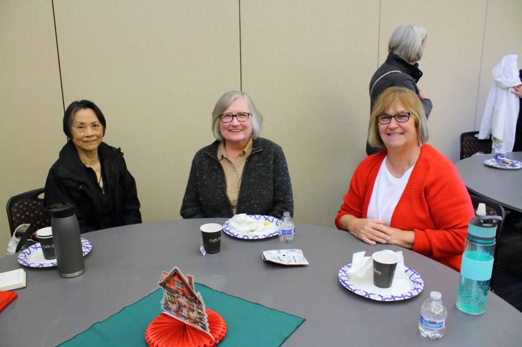 Betty Wong, Bonnie Ruchalski and Linda Heller attend other activities and classes at the Federal Way Community Center. This was Heller and Ruchalskis first time at the Senior Commission Connections event and Wongs second.