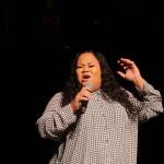 Photo by Keelin Everly-Lang / the Mirror
Kenisha Blackman peforms both National Anthems: the Star Spangled Banner and Lift Every Voice and Sing at the MLK Jr. Celebrbration on Jan. 18 in Federal Way.