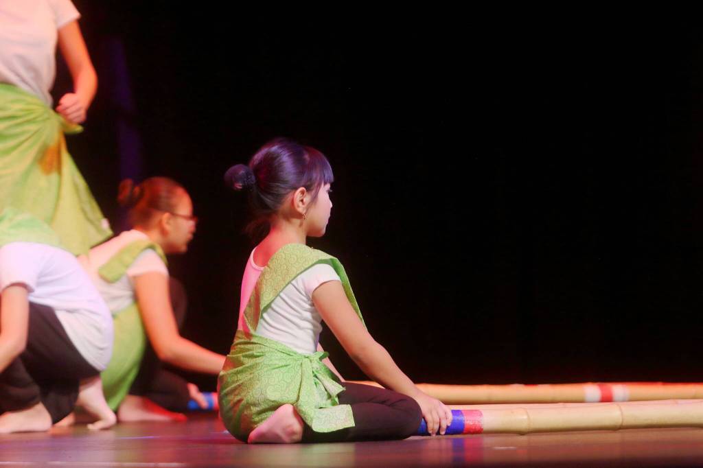 The FIL-AM Dance troop performed some traditional dances at the MLK Jr. Celebration. Photo by Keelin Everly-Lang / the Mirror