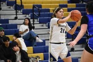 Jeralynn Sevaaetasi scored 23 points in the win for Decatur. Ben Ray / The Mirror
