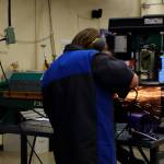 A student works on a project in the metal fabrication class at Decatur High Schools revamped automotive program. Photos by Keelin Everly-Lang / the Mirror