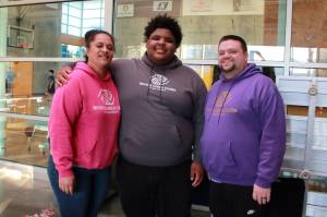 Angel Mulivai, Jaxon Rowland and Tim Robbins at the Ex3 Ron Sandwith Teen Center in Federal Way. Photo by Keelin Everly-Lang / the Mirror.