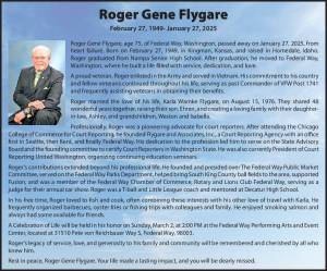 Roger Gene Flygare | Obituary