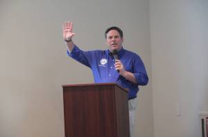 Mayor Jim Ferrell spoke at the Grand Opening of Redondo Heights.