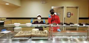 Members of the Connections Church giving out food in 2022. Photo courtesy of Connections Church