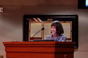 Margaret Reyhner is a longtime advocate for the protection of Steel Lakes health and natural ecosystems and brought the opportunity to the City of Federal Way to purchase the property fondly referred to as the lagoon by residents. Photo by Keelin Everly-Lang / the Mirror