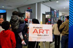 The Fusion Art Gallery was a new addition this year, part of the Art in STEAM. Photo by Keelin Everly-Lang / the Mirror