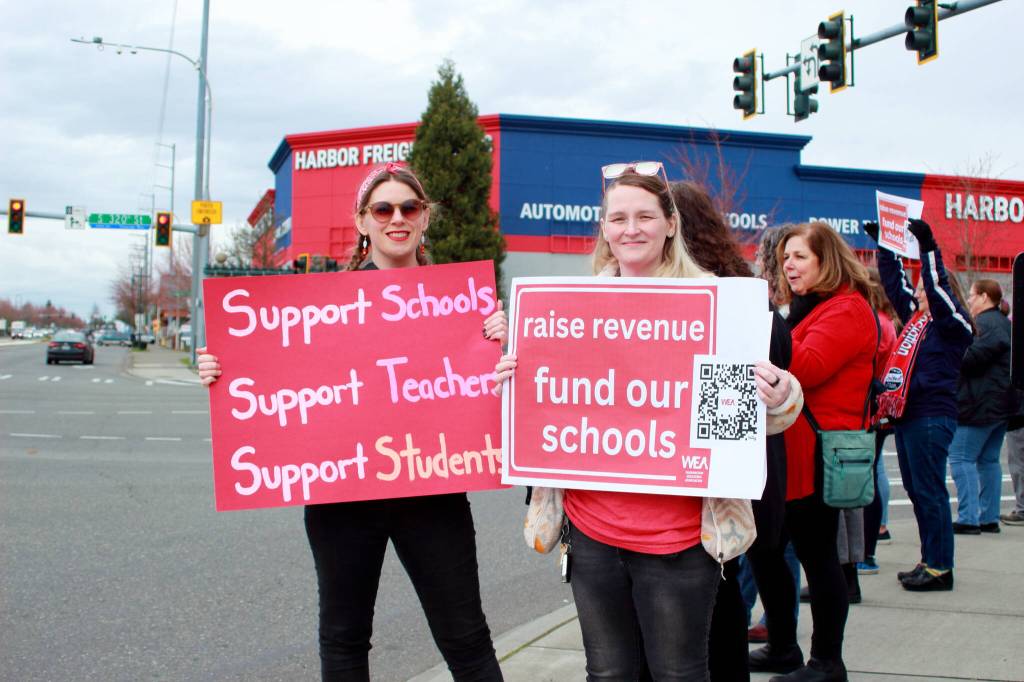 Educators and school staff from all over Federal Way Public Schools and beyond came out to express the need for funding of the district.