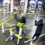 Two people from the video shooting at someone they saw in a parked car. Courtesy photo.
