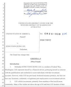 Screenshot of the indictment. Courtesy photo.