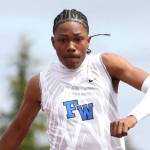 Federal Way High Schools Geron White hopes to break the state record in the high jump. Its either beat the state record and win, or nothing. Its either win or go home for me, White said. Photo provided by Geno White
