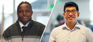 Highline College students Grace Gachie, left, and Peter Bui have earned a place on the All-Washington Academic Team. Courtesy photo