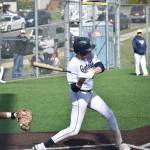 Nate Gilmore notched the first Gator hit against Enumclaw. Ben Ray / The Mirror