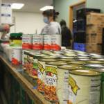 Volunteers and staff at the Multi-Service Center food bank. (Mirror file photo)