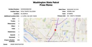 Washington State Patrols press release.