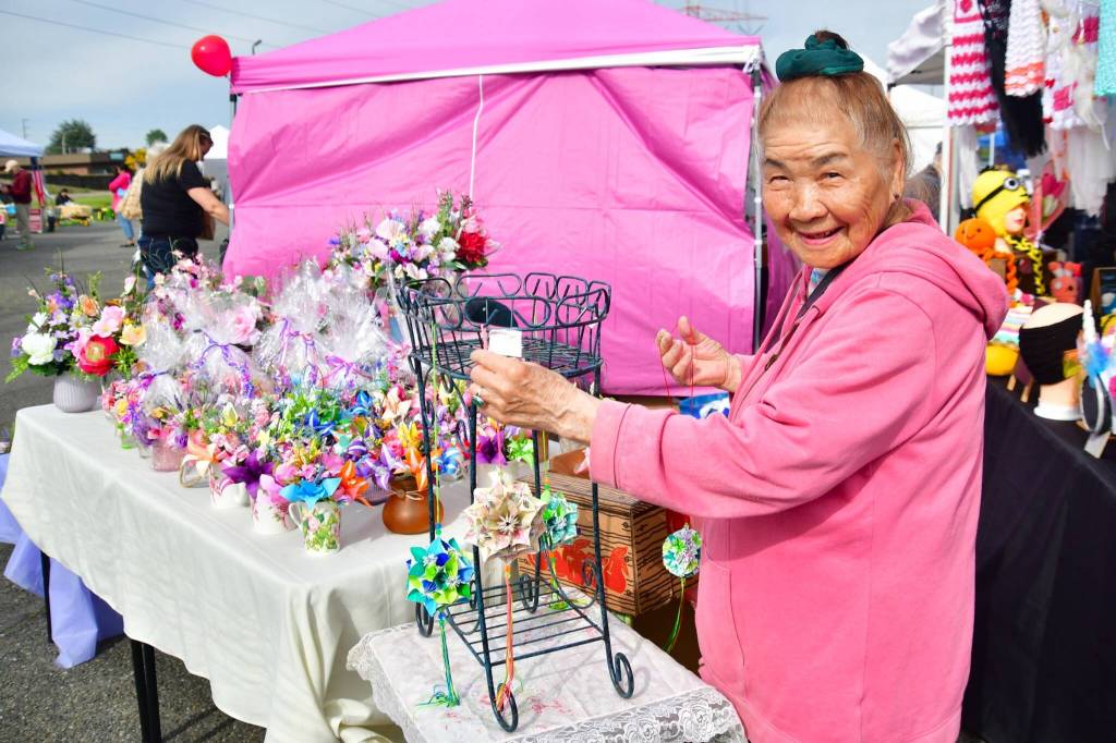 Local vendors had a variety of delightful goods on display at the Federal Way Farmers Market on opening day May 10. Photo by Bruce Honda