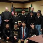Students from Hachinohe, Japan, met local judges and had the chance to ask questions about the municipal court system. Photo by Keelin Everly-Lang / the Mirror