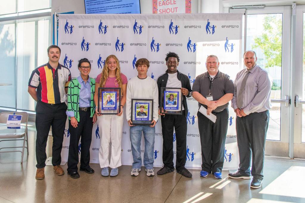 Courtesy photo
Federal Way High Schools nominees included Meeghan Meagher, senior; Austin May, senior; Zamarie Tellez, junior; and Marina Velasco-Bono, junior (not pictured).