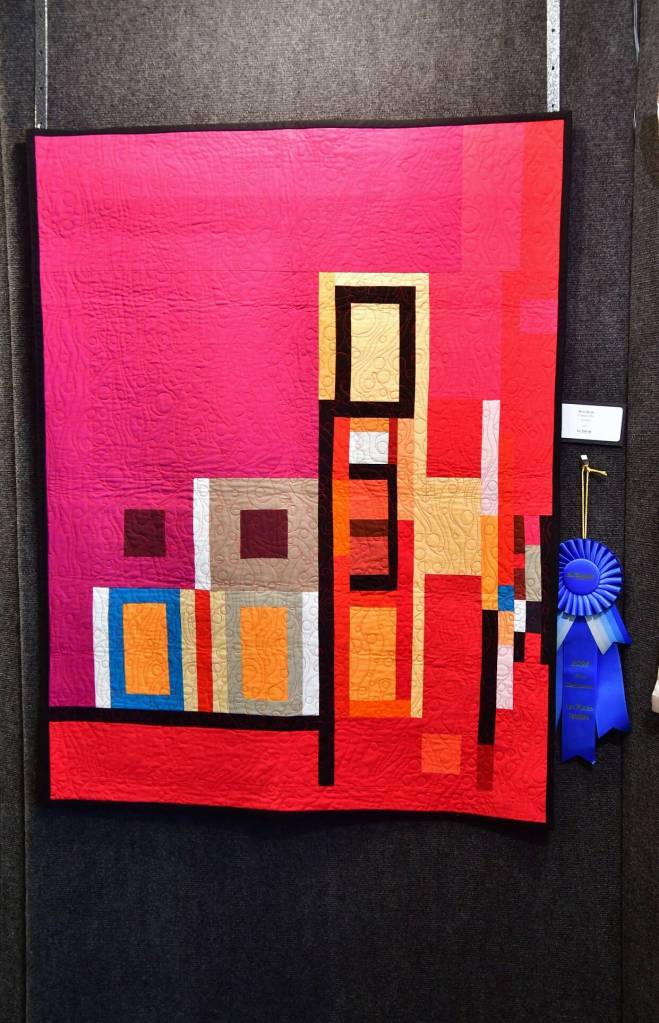 This was the first year that textile arts were a category included in the Arts Explosion. First place demonstrated detailed quilting techniques. Photo by Bruce Honda.