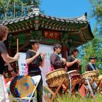 The Asian Student Association of Decatur High School performs Arirang Nanta in the grand finale performance of the grand opening ceremony, directed by WhanHee Yi. Photo by Keelin Everly-Lang / the Mirror