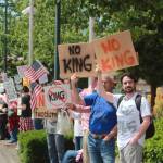 The theme of Saturdays protest was No Kings, which focused on the importance of democracy and were scheduled on the same day as the U.S. Army 250th anniversary parade and birthday of current President Donald Trump. Photo by Keelin Everly-Lang / the Mirror