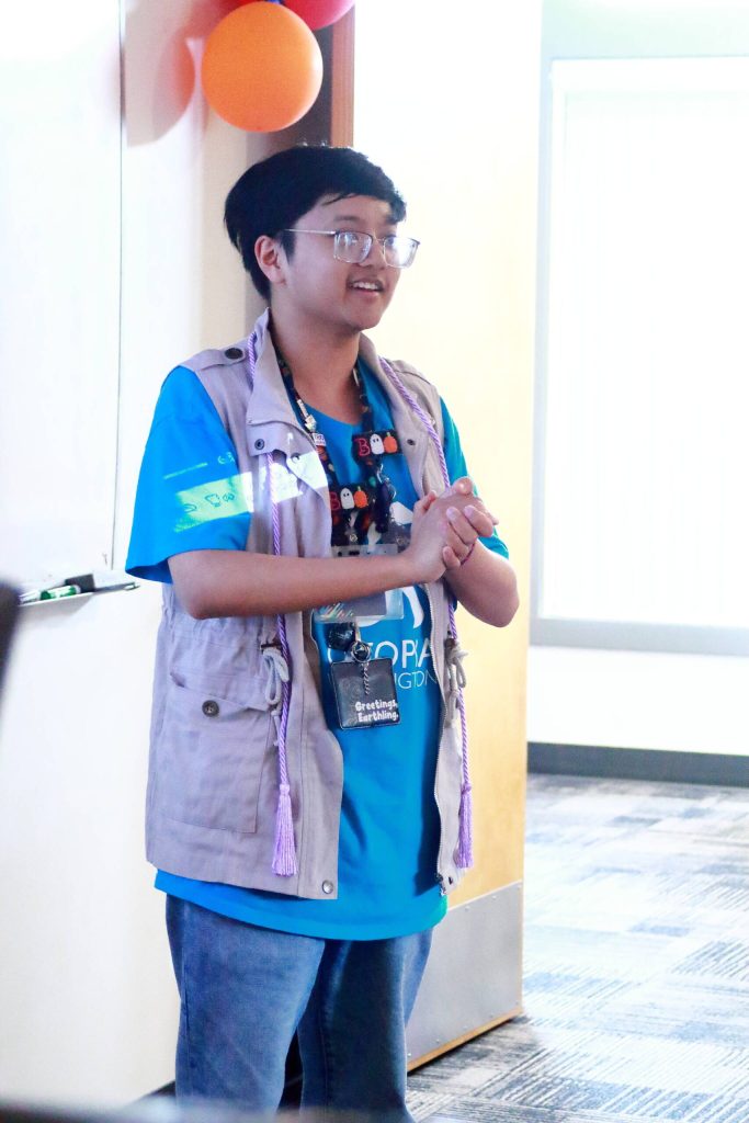 Graduate Duncan shares inspiration and reflections on his time as a leader of the Q & A club at Highline College. Photo by Keelin Everly-Lang / the Mirror