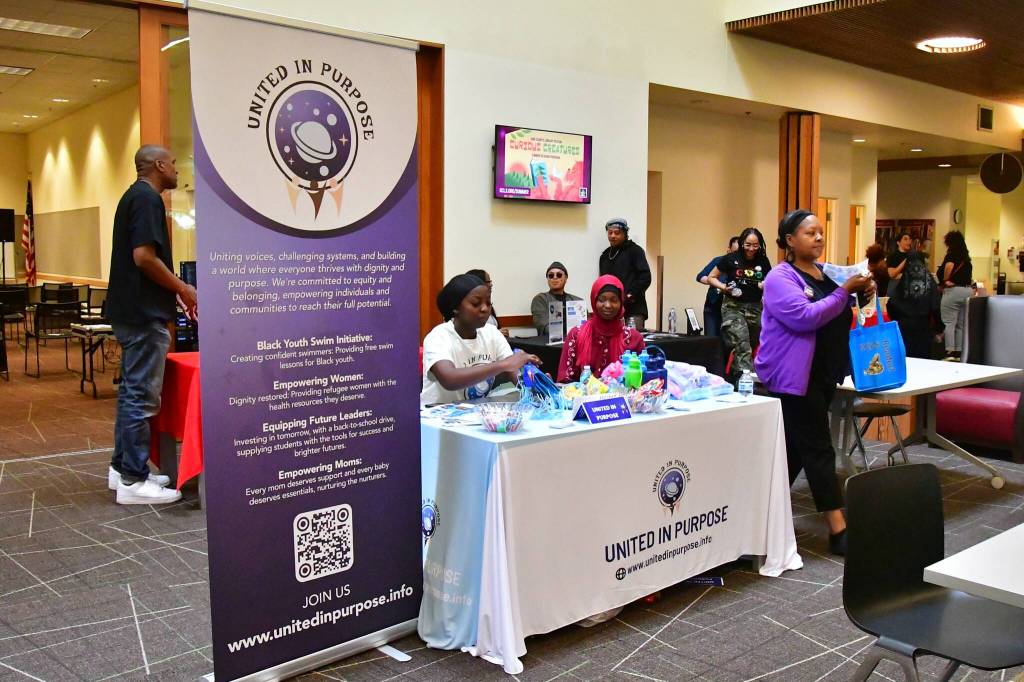 Vendors inside represented resources and local organizations. Photo by Bruce Honda.