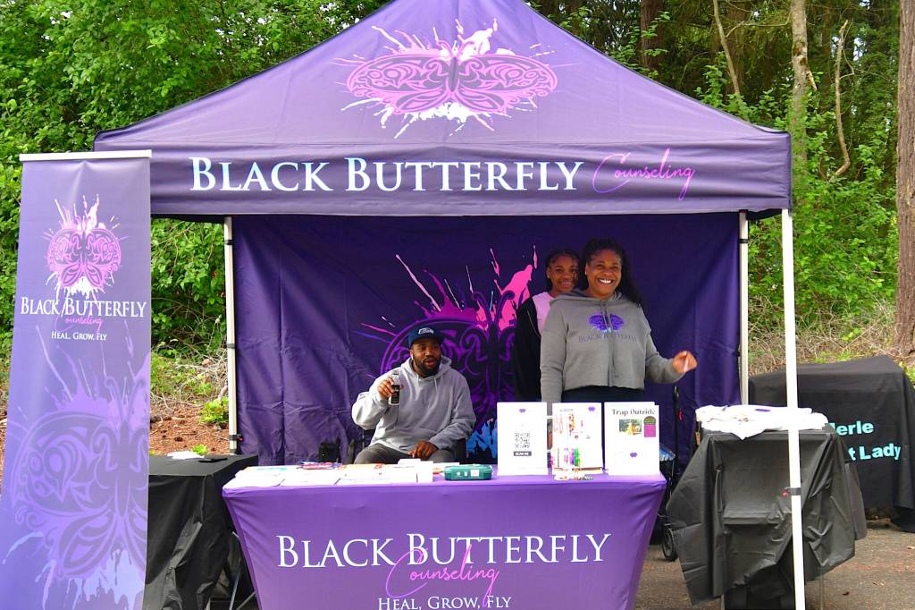 Black Butterfly - a vendor at the Juneteenth event. Photo by Bruce Honda