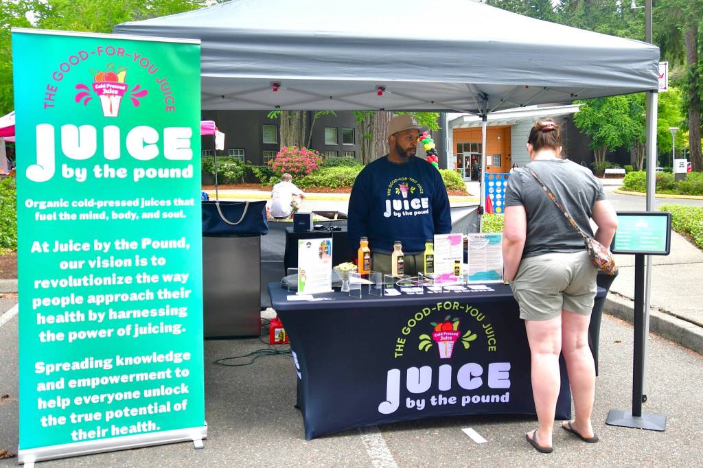 A vendor at the Juneteenth event. Photo by Bruce Honda