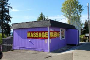 The Apple Massage location in the 28700 block of Pacific Highway South in May 2023. File photo.