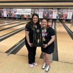 Photo of Laelah Tiquia (middle) and Coach Michaela Swiney (left). Photo provided by Laelah Tiquia.