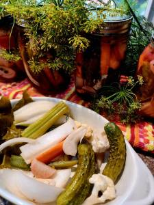 Refrigerator pickled vegetables. Photo courtesy of Vickie Chynoweth