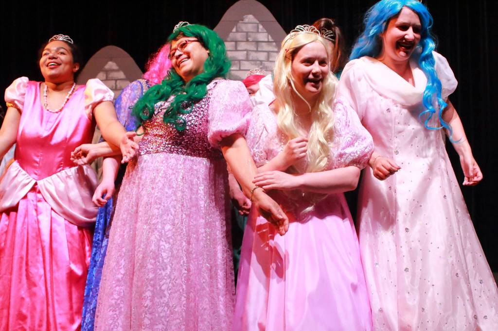 Actresses Jacqueline Bagley, Viana Lopez, Laura Gorgen and Marleena Scozzafave played princesses and other roles in Disneys The Little Mermaid Jr. Photo by Keelin Everly-Lang