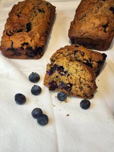 Zucchini blueberry bread. Photo by Vickie Chynoweth