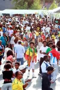 Soccer stars mingled with crowds of fans and community members from all over the United States, Canada and the world at the Ethiopia Day event as part of the soccer tournament in Federal Way. Photo by Keelin Everly-Lang/the Mirror