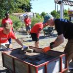 Volunteers work together at the Light of Christ Community Garden as part of the City Serve Day led by We Love Our City Federal Way. This is the 11th year of the event and it took place on July 12, 2025. Photo courtesy of We Love Our City Federal Way