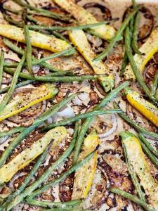 Baked zucchini and green beans. Photo by Vickie Chynoweth