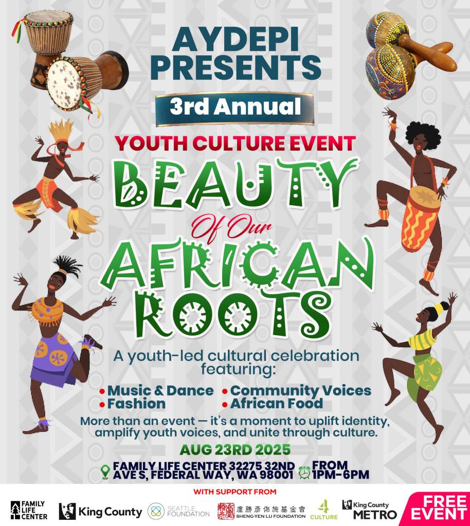 The upcoming event on Aug. 23 will feature music and dance, community voices, fashion, food and more. Flyer provided by AYDEPI.
