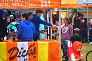 Kids Day at Steel Lake Park featured local businesses, nonprofits and bouncy houses. Photo by Bruce Honda
