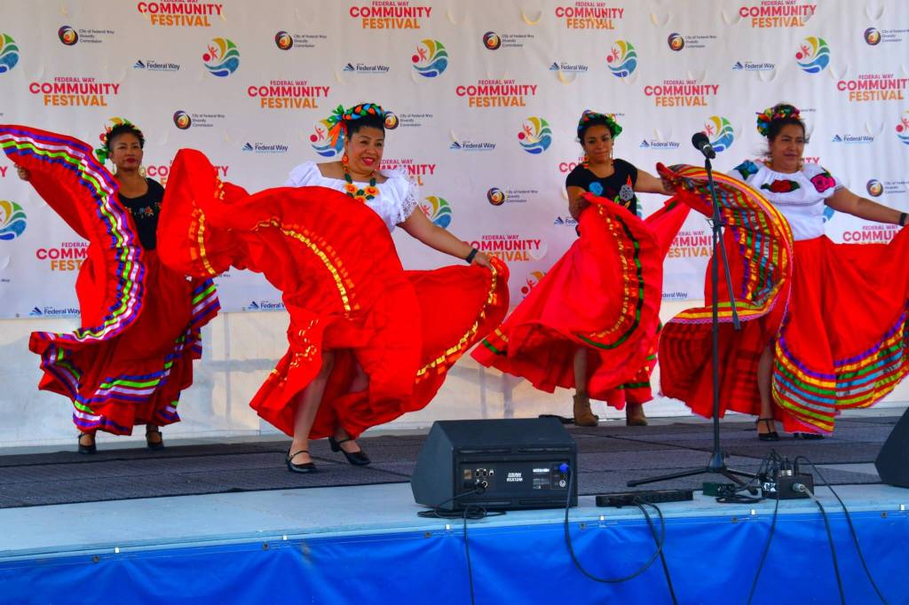 Photo by Bruce Honda
Folklorico dancers shared performances at the Federal Way Community Festival.